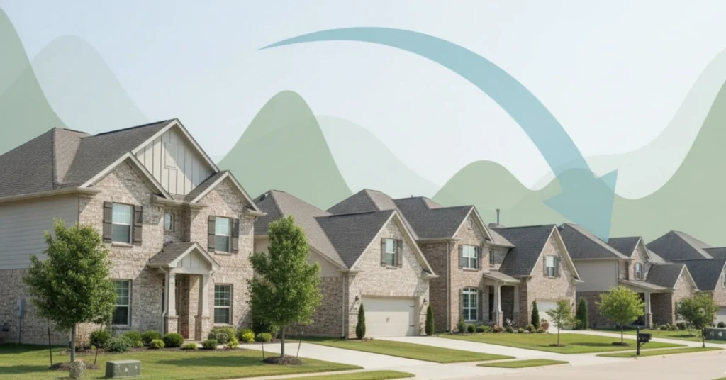 US housing market forecast 2025 showing home prices and mortgage rates