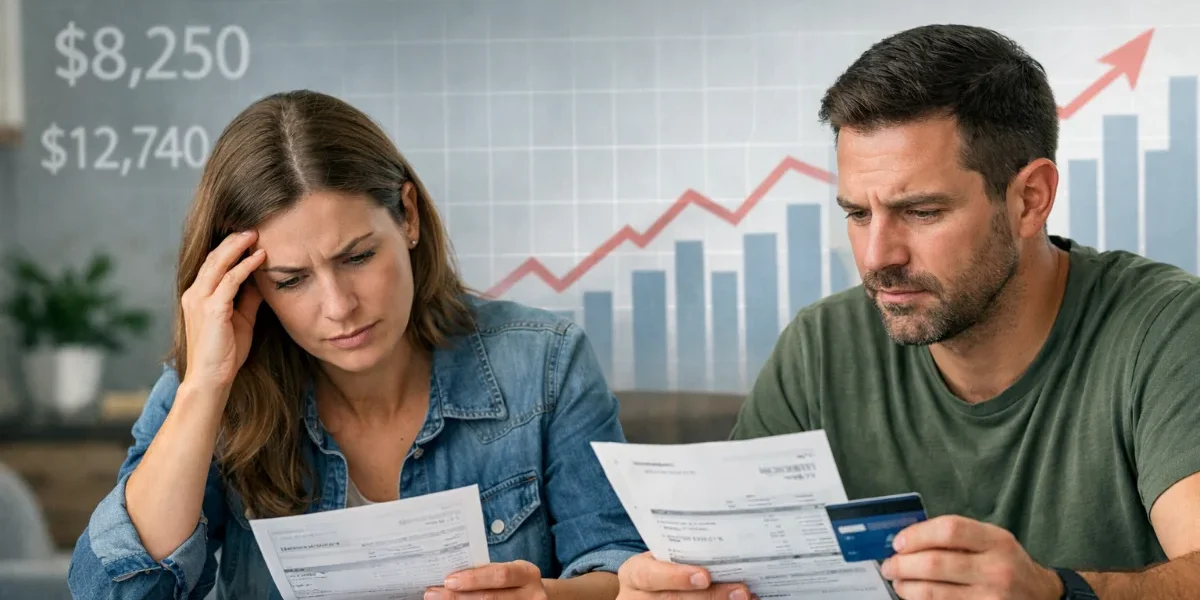 US credit card debt crisis 2025 showing rising balances and high interest rates